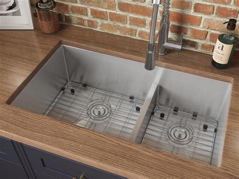 undermount stainless steel sinks for 33 inch cabinet|tight radius kitchen sink.